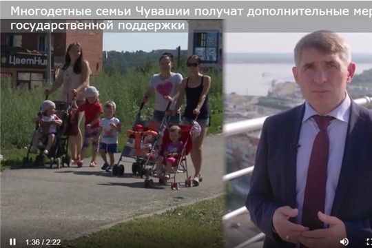 Многодетные семьи Чувашии получат дополнительные меры государственной поддержки