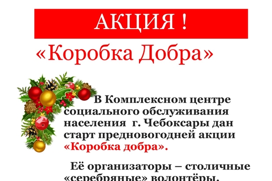 Присоединяйтесь к предновогодней акции «Коробка добра»!