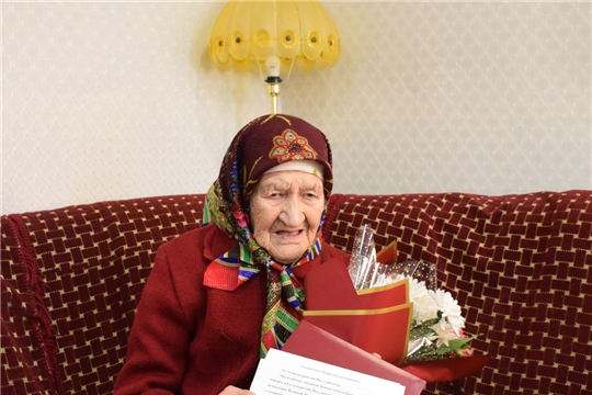 100-летний юбилей отмечает жительница Красночетайского муниципального округа Мария Владимировна Трифонова