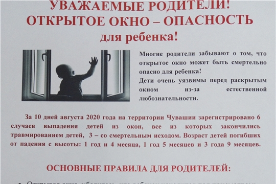 Проведение профилактических мероприятий - вручение памяток для родителей по профилактике выпадения детей из окна.