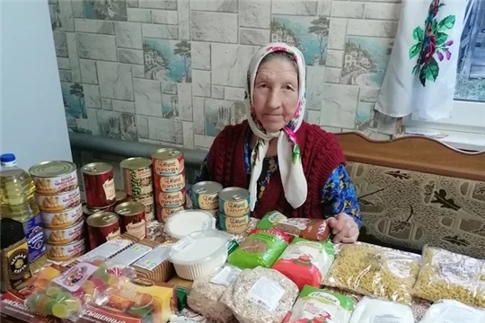 В Моргаушском  центре соцобслуживания началась  доставка продуктовых наборов пожилым гражданам