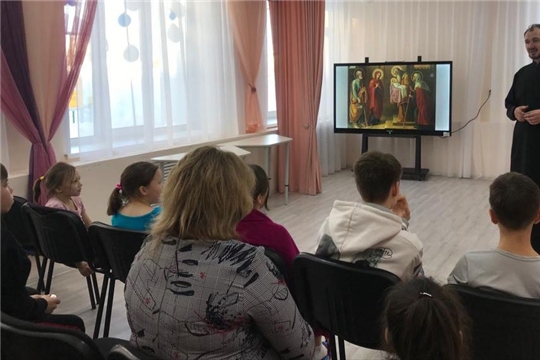 Встреча воспитанников со священнослужителем.