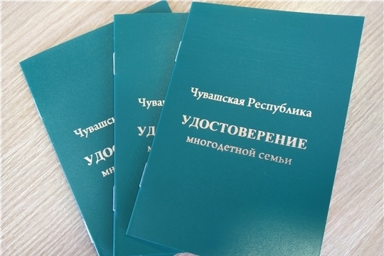 В Аликовском муниципальном округе продолжается выдача удостоверений многодетным семьям